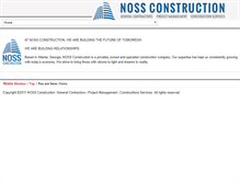 Tablet Screenshot of nossconstruction.com